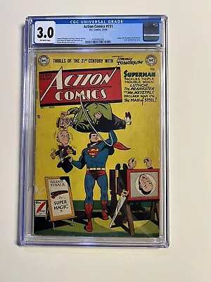 Buy Action Comics 151 Cgc 3.0 Ow Pages Dc 1950 • 316.24£