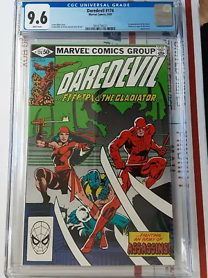 Buy Daredevil #174 CGC 9.6 Frank Miller Story And Art 1st App Hand AWESOME FOR 9.6 • 173.45£