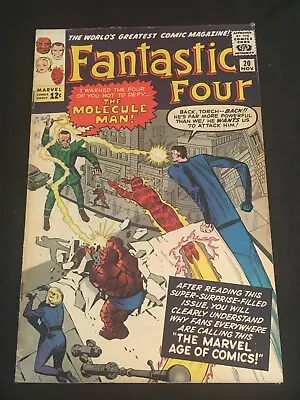 Buy THE FANTASTIC FOUR #20 First Molecule Man, VG Condition • 119.93£