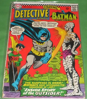 Buy  Detective Comics #356 (1966)gd 3.0   Inside Story Of The Outsider!  • 18.99£
