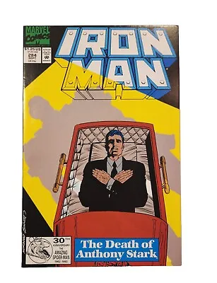 Buy Iron Man Vol 1 #284 Death Of Tony Stark • 19.99£