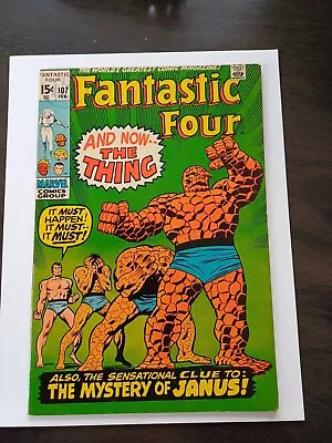 Buy Fantastic Four #107 (1971) 1st App. Janus The Nega-Man, 2nd App. Annihilus In... • 24.50£