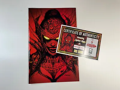 Buy Amazing Spider-man #1 Gleason Goblin Queen Webhead Virgin Variant W/COA LTD 900 • 52.28£