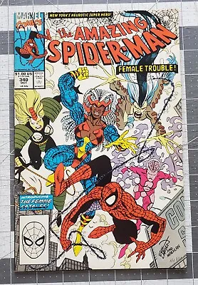 Buy Amazing Spider-Man #340 (Marvel, 1990) 1st Team App Of The Femme Fatales VF • 2.38£