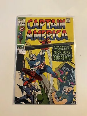 Buy Captain America 123 Very Fine- Vf- 7.5 Marvel • 16.08£