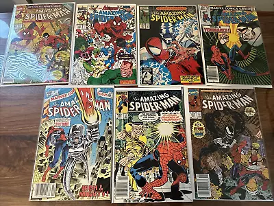 Buy The Amazing Spider-Man Lot Of 7 Comics / Marvel Comics Spider Man Early 90's • 63.25£