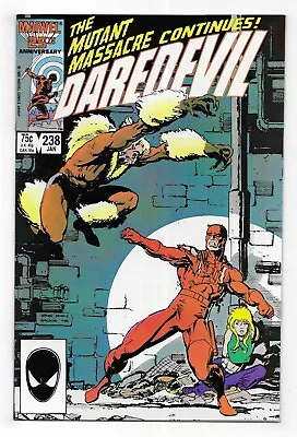 Buy DAREDEVIL The Man Without Fear #238 MARVEL COMIC BOOK 1st Series Sabretooth 1987 • 10.39£