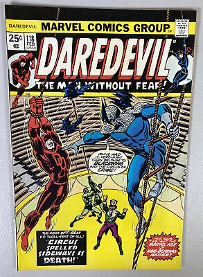 Buy Daredevil 118 Marvel Comics Romita Cover 1st BLACKWING Circus Of Crime 1975 VF- • 11.29£