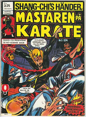 Buy MARVEL PREMIERE #15 *SWEDISH EDITION* 1st App Of Iron Fist! MARVEL COMICS 1974 • 62.76£