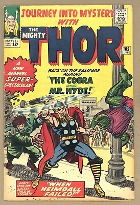 Buy Journey Into Mystery 105 (VG+) Thor! Stan Lee Jack Kirby 1964 Marvel Comics V279 • 64.23£