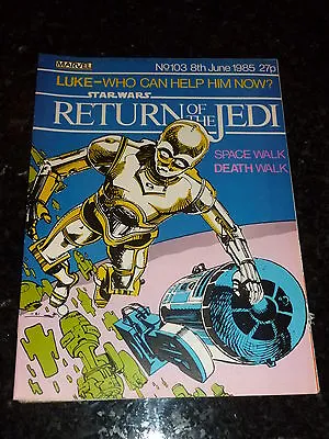 Buy Star Wars Weekly Comic - Return Of The Jedi - No 103 - Date 08/06/1985 UK Comic • 9.99£