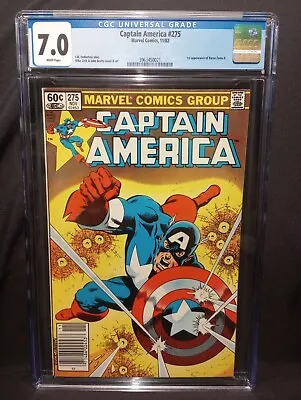 Buy Captain America #275 (11/82, Marvel) CGC 7.0 NEWSSTAND 1st App. Of Baron Zemo II • 46.59£