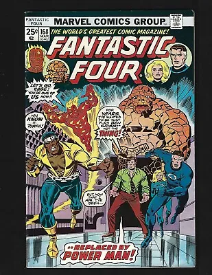 Buy Fantastic Four #168 VF- Buckler Luke Cage Power Man Joins Wrecker Hulk Cameo • 8.04£