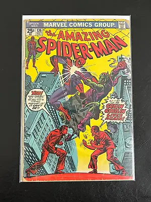 Buy Amazing Spider-Man #136 (Marvel 1974) 1st Harry Osborne As Green Goblin • 27.61£