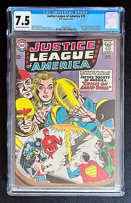Buy Justice League Of America #29 Cgc 7.5 Jsa 1st Appearance Crime Syndicate 1964 • 311.81£