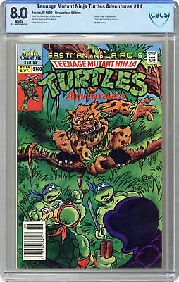 Buy Teenage Mutant Ninja Turtles Adventures #14 CBCS 8.0 Newsstand 1990 • 26.88£