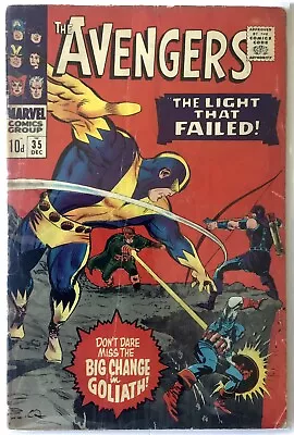 Buy The Avengers #35, Living Laser, Stan Lee, Don Heck, Roy Thomas, 1966, Very Rare • 26£