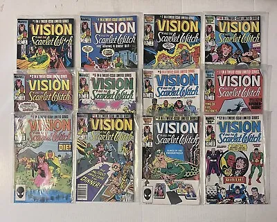 Buy The Vision And The Scarlet Witch #1-12 Complete Set Full Run 1985 VF • 63.06£