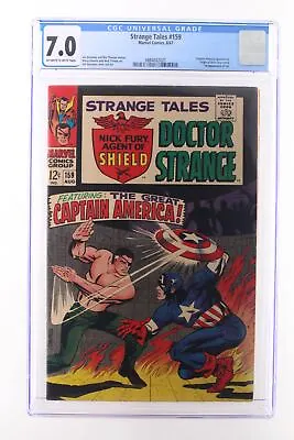 Buy Strange Tales #159 - Marvel Comics 1967 CGC 7.0 Captain America Appearance. Orig • 94.20£