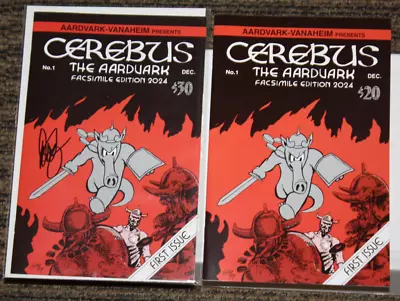 Buy Cerebus The Aardvark #1 Facsimile Edition 2024 - Reg & Signed READ DESC • 47.44£