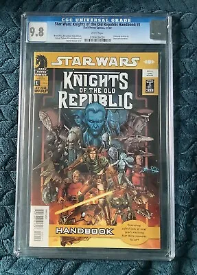 Buy Star Wars: Knights Of The Old Republic #1 Handbook CGC 9.8 Dark Horse Comics • 160£
