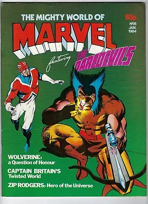 Buy Mighty World Of Marvel Vol.2 # 8 Marvel UK Wolverine Captain Britain 1984 • 29.95£