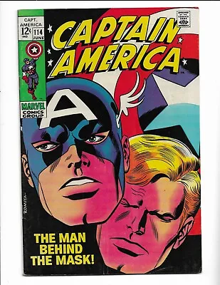 Buy Captain America 114 - F 6.0 - Black Panther - Red Skull - Hawkeye - Thor (1969) • 28.15£