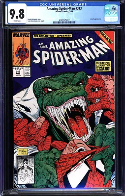 Buy Amazing Spider-man #313 Cgc 9.8 White Pages Lizard Cgc #4363245007 • 102.47£