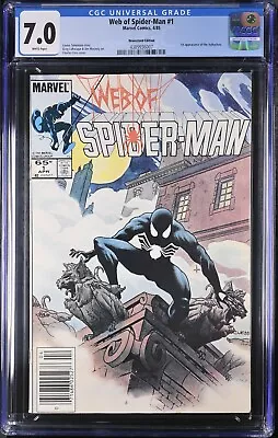 Buy Web Of Spider-Man # 1 4/85 Marvel Comics Newsstand Edition CGC 7.0 KEY • 43.35£