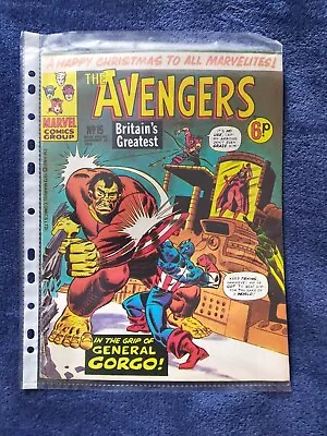 Buy Marvel Comic The Avengers No 15 Dec 1973 • 14.99£
