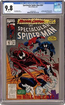 Buy Spectacular Spider-Man Peter Parker #201 CGC 9.8 1993 4045097010 • 78.85£