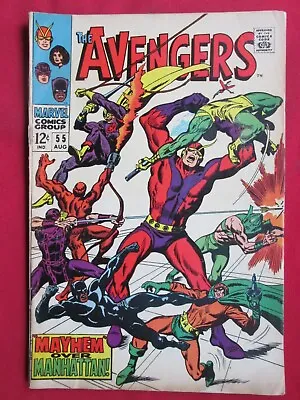 Buy The Avengers #55 Marvel Comic 1968 1st Full Ultron & Black Knight Silver Age • 40.21£