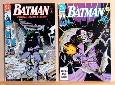 Buy Batman #450 & 451 (DC 1990) Joker Story, Wolfman & Aparo, Both NM Unread • 18£