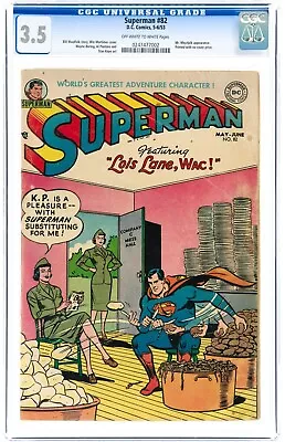 Buy Superman #82 (May-Jun 1953, D.C Comics) CGC 3.5 VG- | 0247477002 • 239.85£