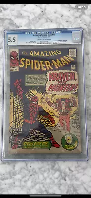 Buy Amazing Spiderman 15 Cgc 5.5 First Kraven The Hunter • 895£