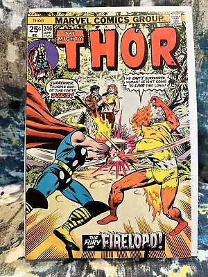 Buy The Mighty Thor #246 Vs Firelord Cover (1976 Marvel Comics) Glossy Bronze Age • 4£
