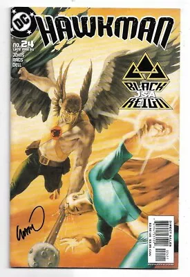 Buy Hawkman #24 Signed By Cover Artist John Watson FN/VFN (2004) DC Comics • 6£