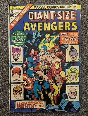 Buy Giant Size Avengers 5. Marvel Comics 1975. Combined Postage • 14.98£