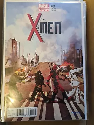 Buy Marvel Now! X-Men #1 Deadpool Abbey Road Crossing Variant High Grade Comic Book • 5.39£