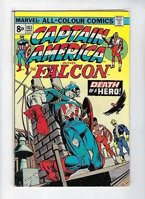 Buy Captain America # 183 And The Falcon Death Of A Hero Mar 1975 VG+ • 4.95£