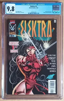 Buy ELEKTRA #1 COVER A (1996 Series) - Wolverine Appearance - Milligan - CGC 9.8 WP • 100£