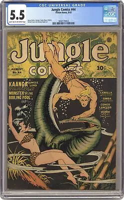 Buy Jungle Comics #44 CGC 5.5 1943 3808178003 • 212.93£