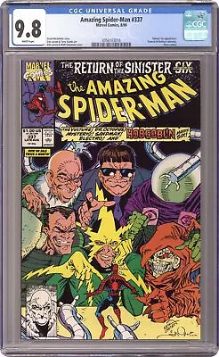 Buy Amazing Spider-Man #337 CGC 9.8 1990 4356103016 • 96.51£
