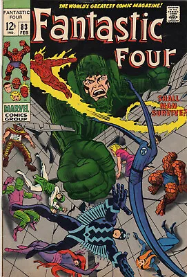 Buy Fantastic Four 83 (1969): High Grade Beauty - Inhumans - FREE/LOW SHIPPING • 42.95£