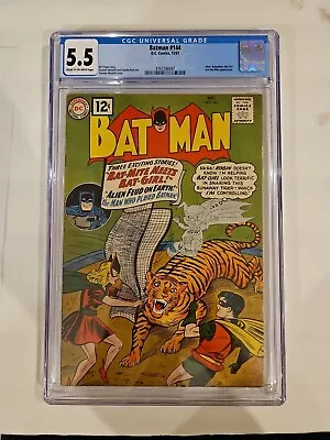 Buy Batman #144 Cgc 5.5** Bat Girl Meets Bat Mite Dc Comics 1961 • 168.90£