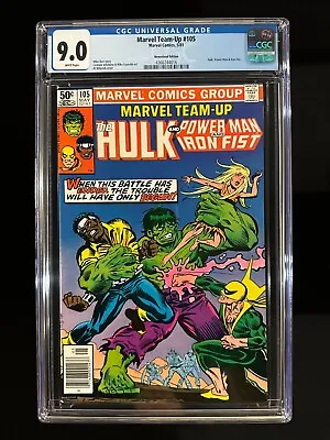Buy Marvel Team-Up #105 CGC 9.0 (1981) - Newsstand Edition - Hulk & Power Man • 40.18£