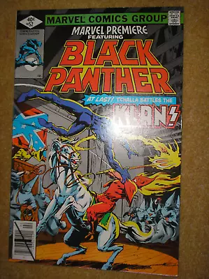 Buy MARVEL PREMIERE # 52 BLACK PANTHER VS KKK BINGHAM BRONZE AGE 40c 1980 COMIC BOOK • 0.99£
