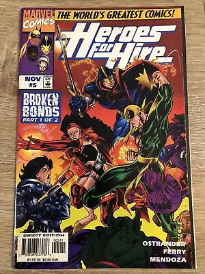 Buy Heroes For Hire #5 (1997) - Marvel Comics - Bagged - Iron Fist, Black Knight • 2.97£