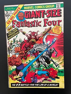 Buy Giant Size Fantastic Four 3 (1974)  Cents Copy. ‘Four Horseman Of The Apocalyps’ • 25£