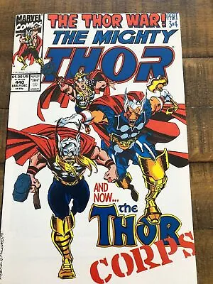 Buy Thor #440, NM- 9.2, 1st Appearance Thor Corps: Beta Ray Bill • 12.29£